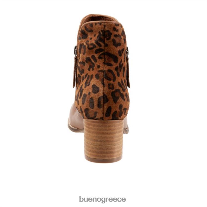 Bueno Footwear μπότες λεοπάρδαλη καρυδιάς γυναίκες Τζένα 2406DB7