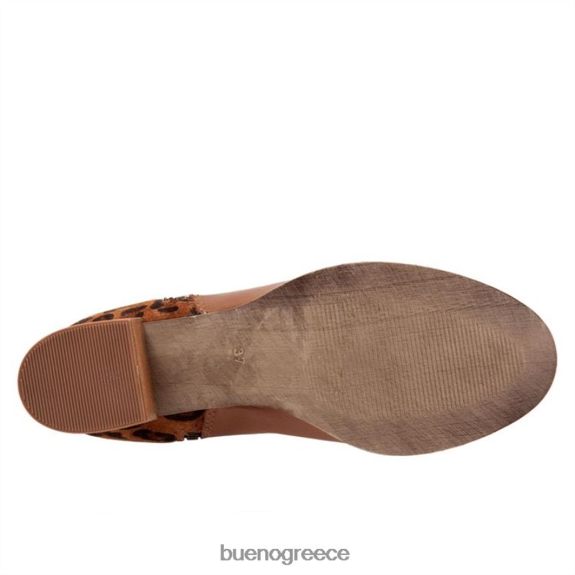 Bueno Footwear μπότες λεοπάρδαλη καρυδιάς γυναίκες Τζένα 2406DB7