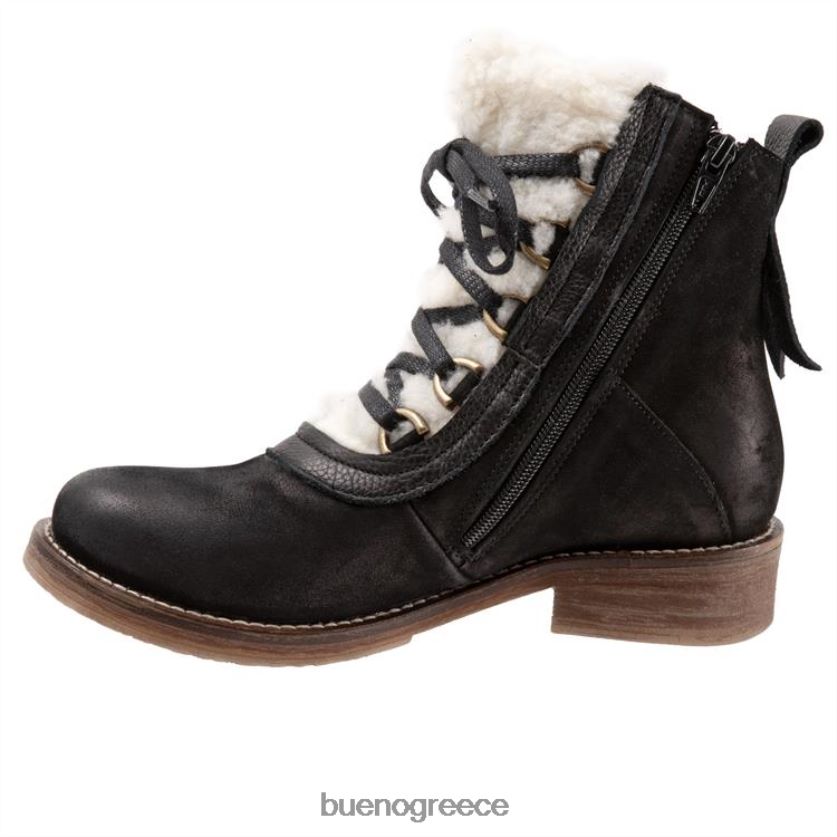 Bueno Footwear μπότες μαύρο nubuck γυναίκες αρκουδάκι 2406DB78