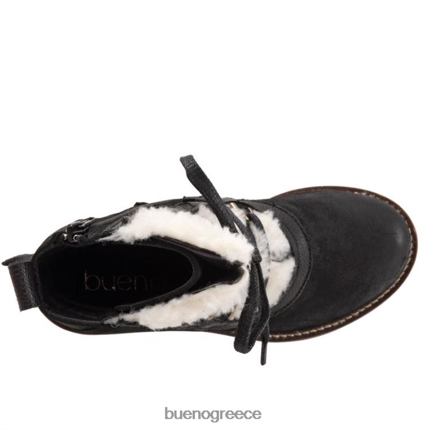 Bueno Footwear μπότες μαύρο nubuck γυναίκες αρκουδάκι 2406DB78
