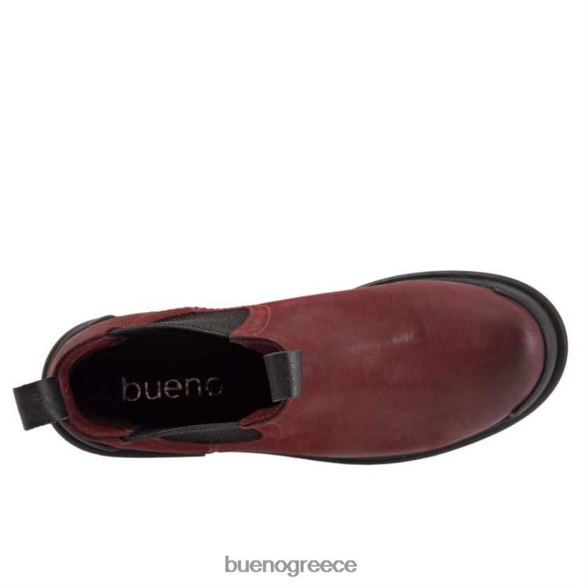 Bueno Footwear μπότες σκούρο κόκκινο nubuck γυναίκες Ανετα 2406DB73