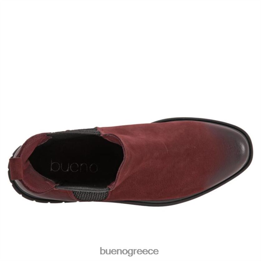 Bueno Footwear μπότες σκούρο κόκκινο nubuck γυναίκες δρυς 2406DB58