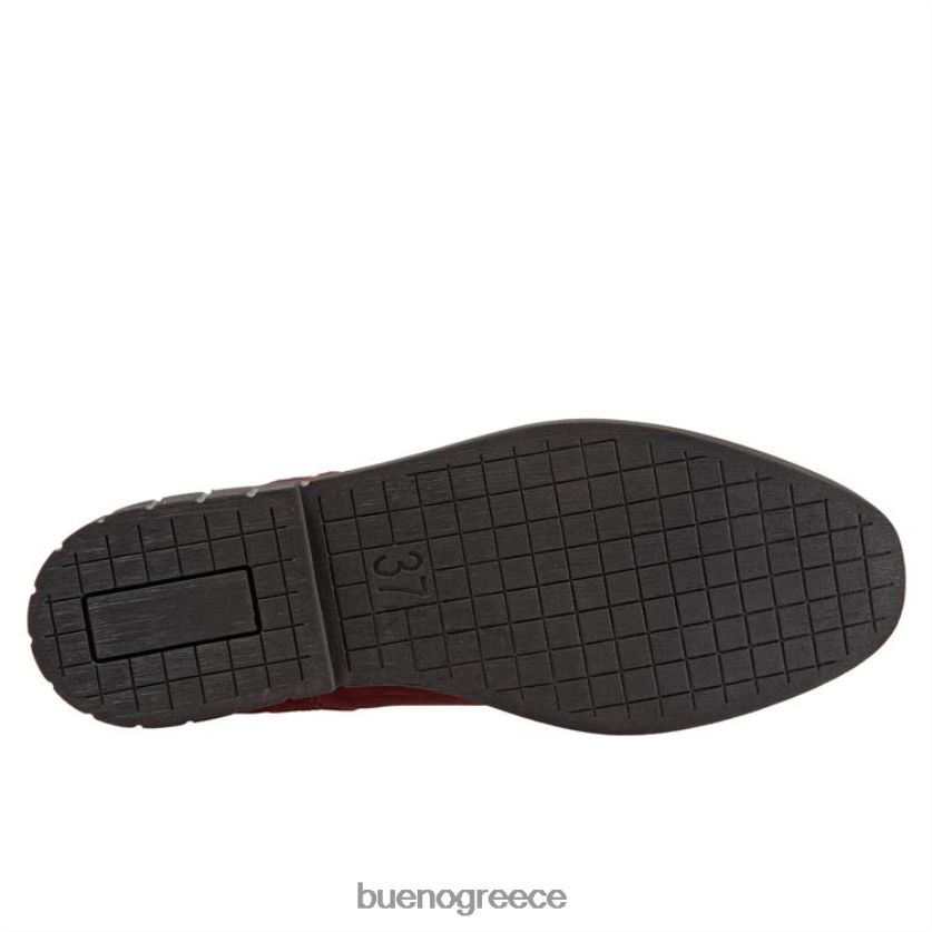 Bueno Footwear μπότες σκούρο κόκκινο nubuck γυναίκες δρυς 2406DB58
