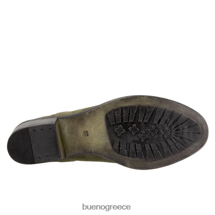 Bueno Footwear μπότες στρατός πράσινο nubuck γυναίκες Dylan 2406DB90