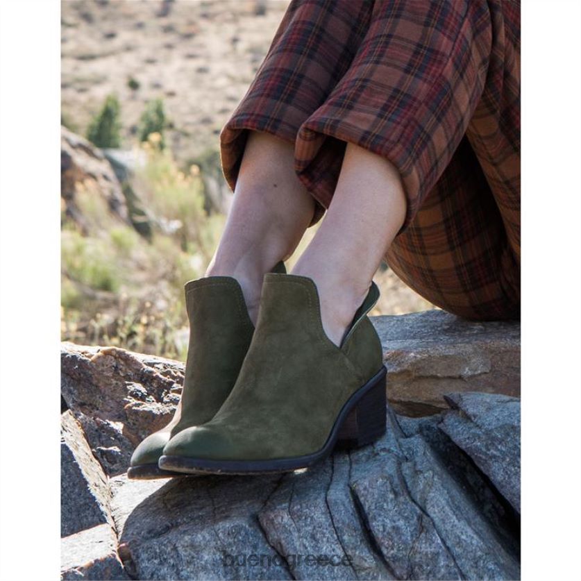 Bueno Footwear μπότες στρατός πράσινο nubuck γυναίκες Dylan 2406DB90