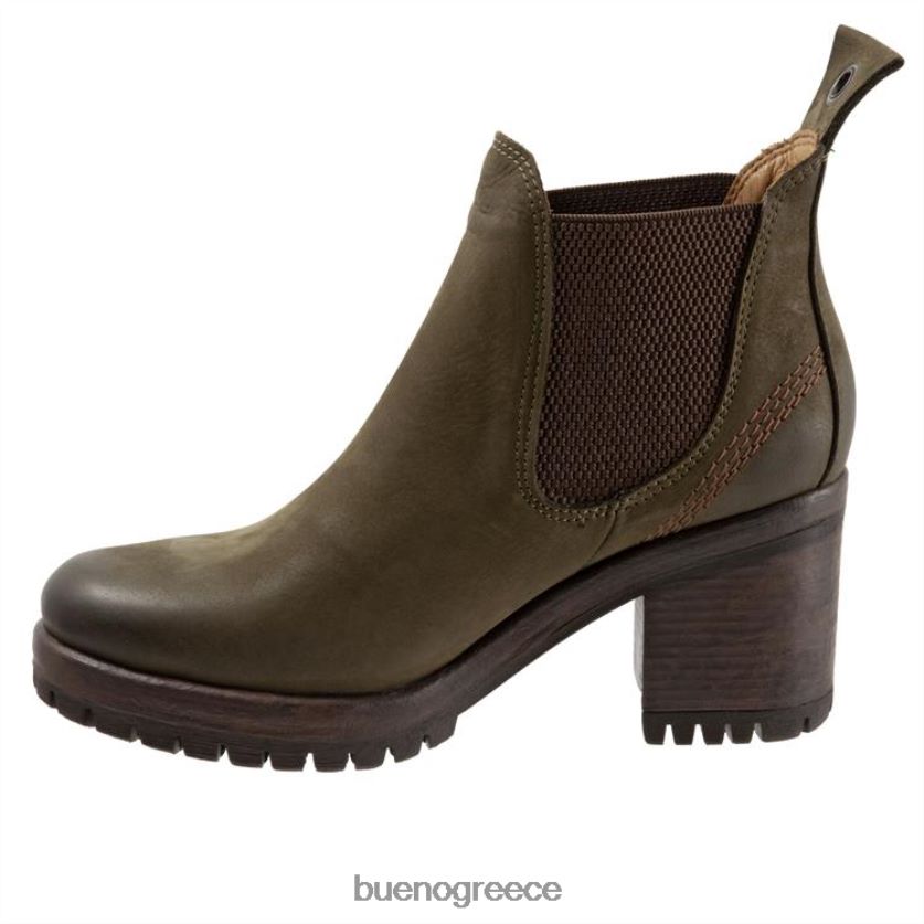 Bueno Footwear μπότες στρατός πράσινο nubuck γυναίκες πτήση 2406DB50