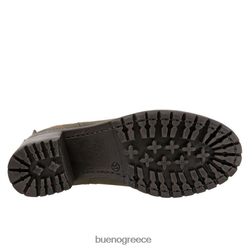 Bueno Footwear μπότες στρατός πράσινο nubuck γυναίκες πτήση 2406DB50