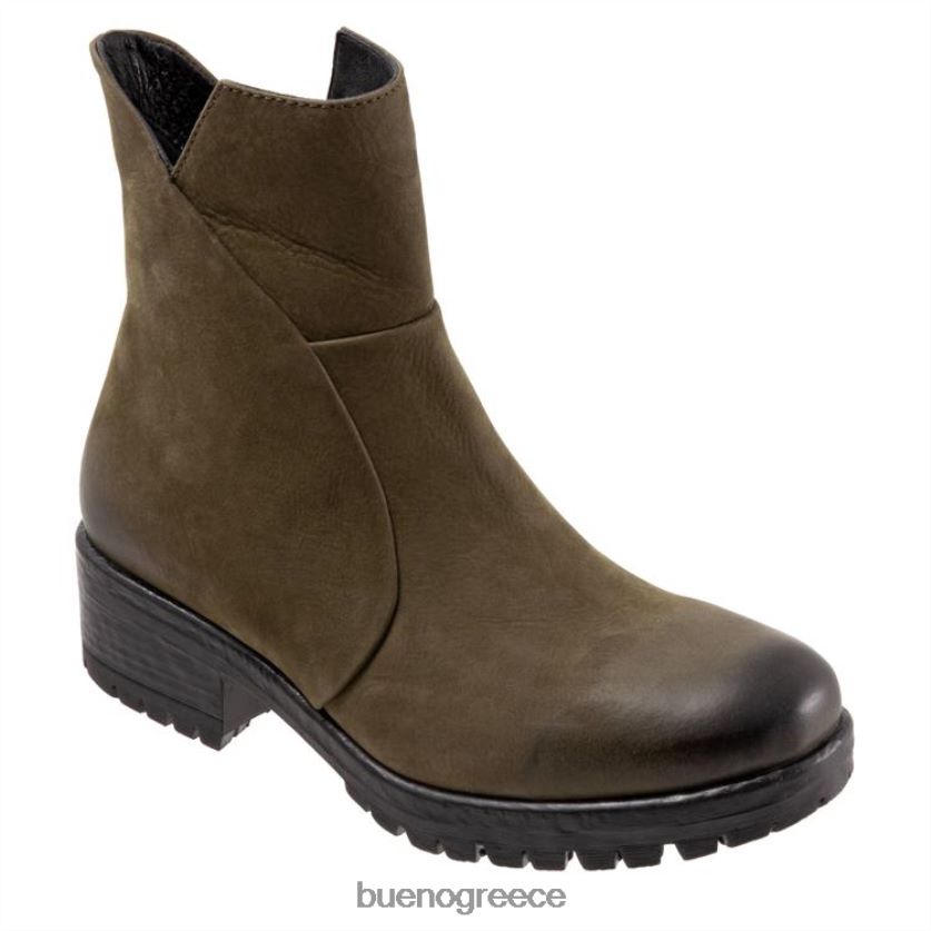 Bueno Footwear μπότες στρατός πράσινο nubuck γυναίκες σιδηρουργείο 2406DB48
