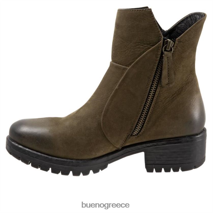 Bueno Footwear μπότες στρατός πράσινο nubuck γυναίκες σιδηρουργείο 2406DB48