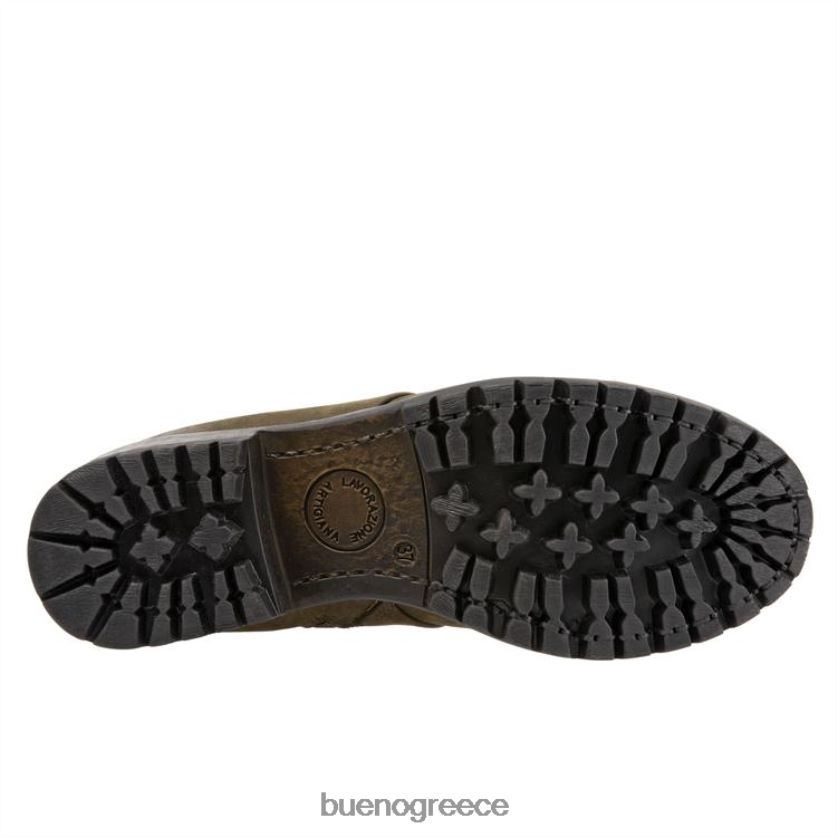 Bueno Footwear μπότες στρατός πράσινο nubuck γυναίκες σιδηρουργείο 2406DB48