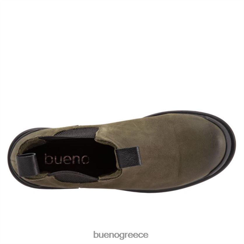 Bueno Footwear μπότες χακί nubuck γυναίκες Ανετα 2406DB72