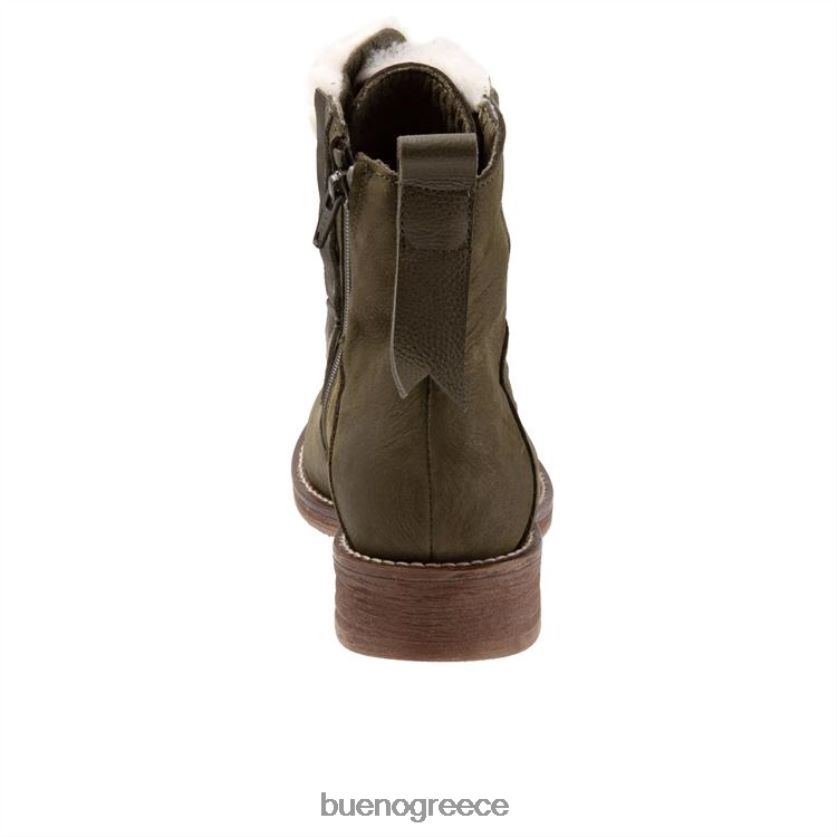 Bueno Footwear μπότες χακί nubuck γυναίκες αρκουδάκι 2406DB77