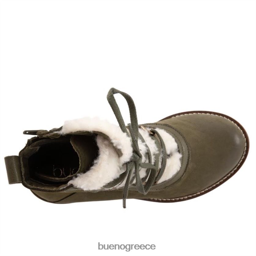 Bueno Footwear μπότες χακί nubuck γυναίκες αρκουδάκι 2406DB77