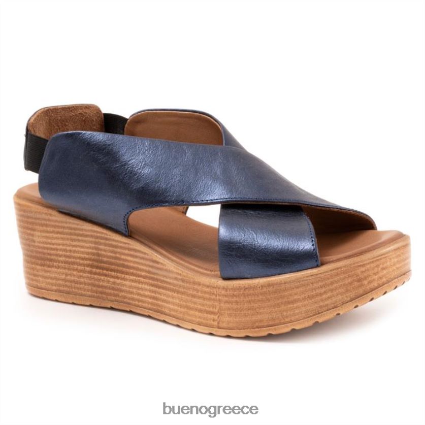 Bueno Footwear τακούνια ναυτικό μεταλλικό γυναίκες Ναόμι 2406DB289